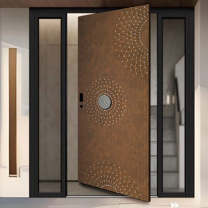 Hiện Đại Mỹ kẻ sọc khâu chống trộm hợp kim nhôm bằng gỗ pivot cửa biệt thự lối vào cửa sợi thủy tinh để sử dụng nội thất - Product Image 6