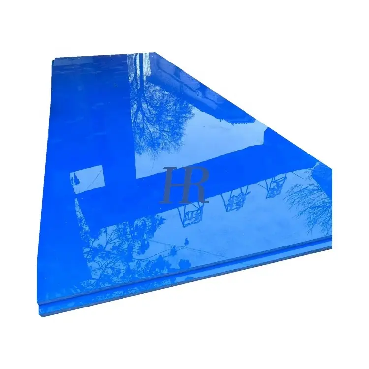 Feuilles de PE noires de 4x8 pieds en gros 1220x2440mm 1/8 1/4 1/2 pouces Prix des feuilles de plastique HDPE bleu