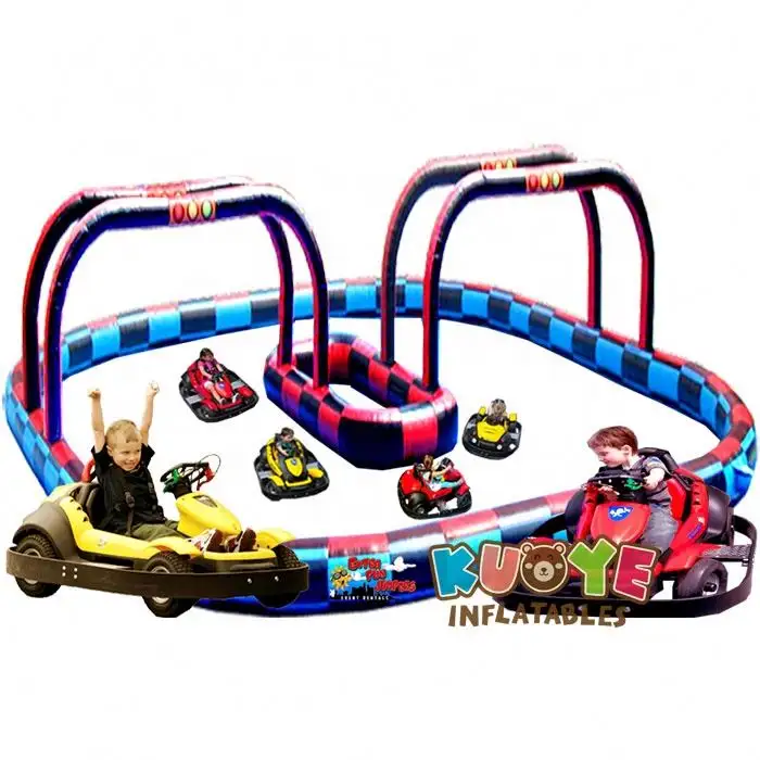 Karts inflable carrera pista para las escuelas los carnavales eventos iglesias de eventos