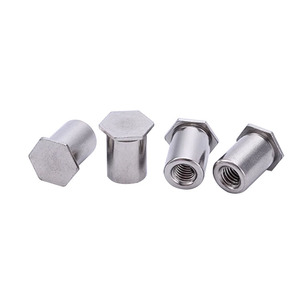 Alt delik paslanmaz çelik altıgen vida mm için özelleştirilmiş 3.5M 4 kendinden perçinli kafa dişli kör 7.2 standoff - Product Image 6
