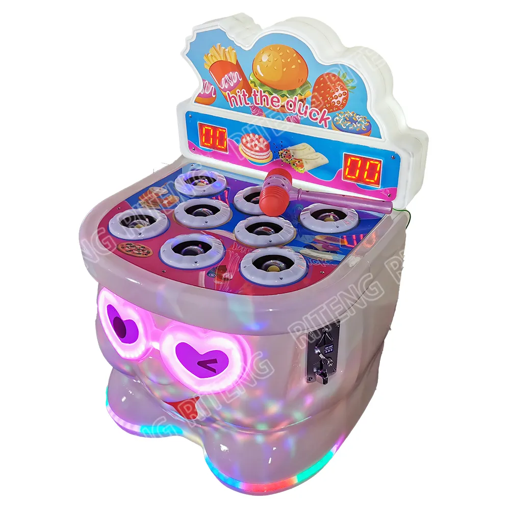 WASH A Mole-máquina de juego de Redemption para niños, máquina de juego de arcade con martillo y monedas