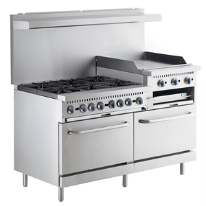 Good Quality Multi-functional 60 Inch 6 Burner <strong>Gas</strong> Range with 24 Inch Griddle Double <strong>Ovens</strong> Commercial <strong>Gas</strong> Range - Product Image 4