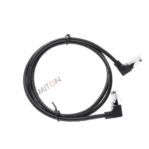 Yüksek kaliteli Ethernet düz 90 derece yukarı aşağı sağ sol açı hattı 1m-50m cat6 yama kablosu utp yama kablosu rj45 ağ kablosu - Product Image 3
