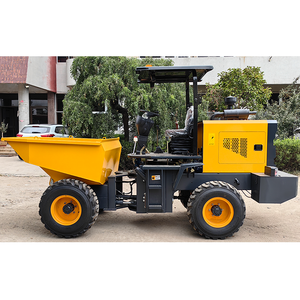 Camión volquete hidráulico de Descarga frontal de 3 toneladas, Unidad 4*4 vendida en fábrica, bomba cargadora de ruedas personalizable, cargador de precisión, motor de 1 año