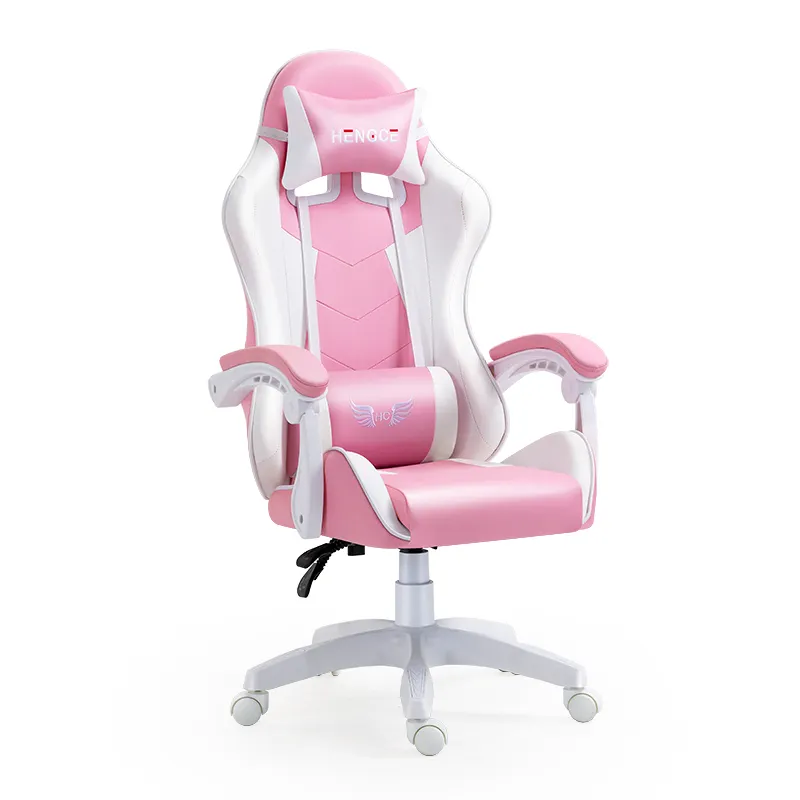 Buon Design vendita calda rosa alta qualità OEM ODM ergonomica Silla Gamer PC Gaming sedia da gioco girevole da corsa