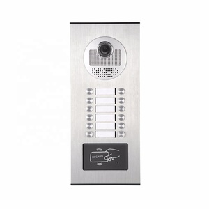 Con cable 12 teclas 12 unidades Cámara de puerta Apartamento Video intercomunicador Timbre Puerta Teléfono Soporte IR Visión nocturna, ID Keyfob Desbloqueo - Product Image 3