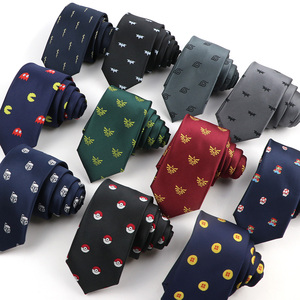 Microfiber Jacquard Super Hero Symbol Ties Movie Theme Necktie Comic Character Tie Men Movie Necktie Spider Logo Tie - Product Image 1