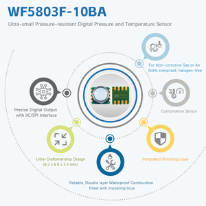 10bar Luchtdruksensor Wf5803f, 1.8 Tot 5.5V <span class=keywords><strong>Arduino</strong></span> Digitale Absolute Druksensor Voor Bewakingsinstrument En Apparatuur - Product Image 2
