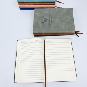 A5 notu ile özel baskı kabartmalı Logo günlük planlayıcısı poliüretan deri defter ciltli dergi - Product Image 4