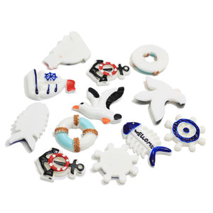 Dễ thương nhựa biển Bãi biển cát động vật rêu thuyền buồm/Neo/Helm/ván lướt sóng/Mòng Biển thu nhỏ flatback DIY Slime DIY Kit - Product Image 4