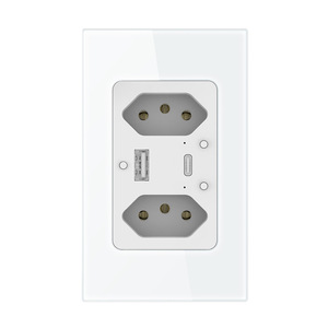 Brasiliano Tuya WiFi Smart Switch e Smart presa a muro presa di controllo vocale con Alexa/Google Home, WiFi telecomando e Timer - Product Image 3