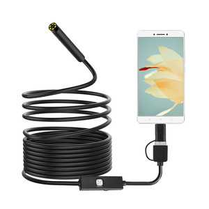 Dearsee 7mm cavo rigido 10m endoscopio fotocamera Usb per Android impermeabile IP67 telecamera di ispezione boriscope - Product Image 1