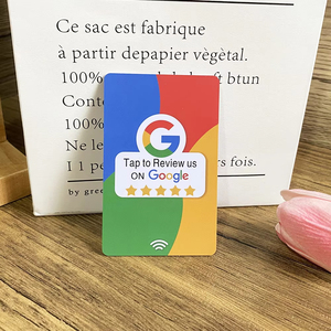 Código QR programable Scan Google Reviews Card RFID NFC 213 215 216 Google Review Card NFC - Product Image 1