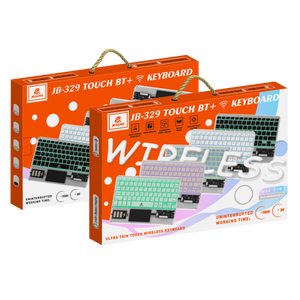 Jeqang Teclado Inalámbrico BT Transparente con Retroiluminación RGB, Pantalla Táctil, Compatible con Tabletas y Portátiles, 1 Unidad, 1 Unidad, 2 Unidades, 1 Unidad - Product Image 6