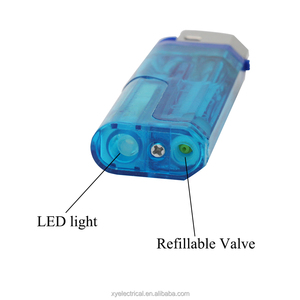 5色可选透明火石火花轮发光二极管火焰气体点烟器 - Product Image 4