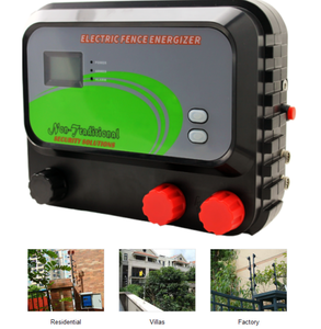 Sistema di recinzione elettrica solare di sicurezza perimetrale residenziale con telecomando | - Product Image 3