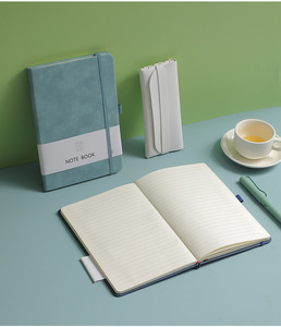 OEM A7 <strong>with</strong> <strong>Elastic</strong> Strap Pu Journal Diary <strong>Notebook</strong> <strong>Printed</strong> Brand Logo Diary Notepad Note Book PU Leather <strong>Notebook</strong> for Student - Product Image 3