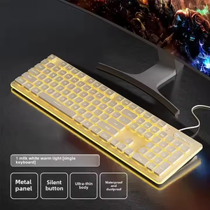 Langtu L1 Wired Keyboard mit mechanischem Gefühl Silent Design Hintergrund beleuchtete kabel gebundene Option für Desktop-Notebooks für Gaming Office-Zwecke - Product Image 6