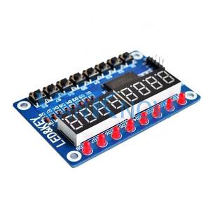 TM1638 8ビットデジタルLEDチューブ8プッシュボタン付きLEDディスプレイモジュール - Product Image 1