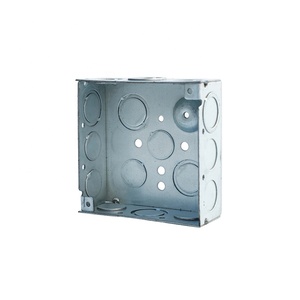 <strong>UL</strong> LISTED 10*10cm square 3.8cm Deep Electrical Galvanized Iron Project Box for Saudi <strong>Market</strong> - Product Image 3