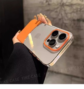 Itme iki renk temizle şeffaf Anti sarı akrilik Pc darbeye geri telefon iphone için kılıf 15 14 13 12 11 kabuk - Product Image 4