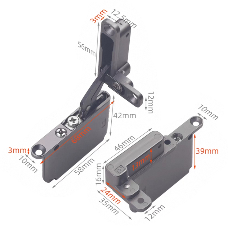 Salice top and bottom hinge