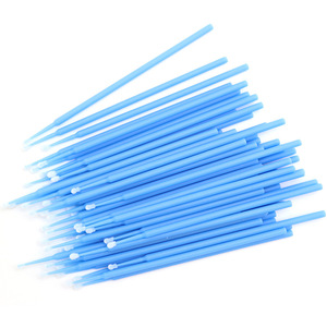 Renkli tek kullanımlık kirpik uzatma araçları plastik saplı temiz mikro swablar pamuklu çubuk Easyalm tıbbi kirpik uzantıları - Product Image 6