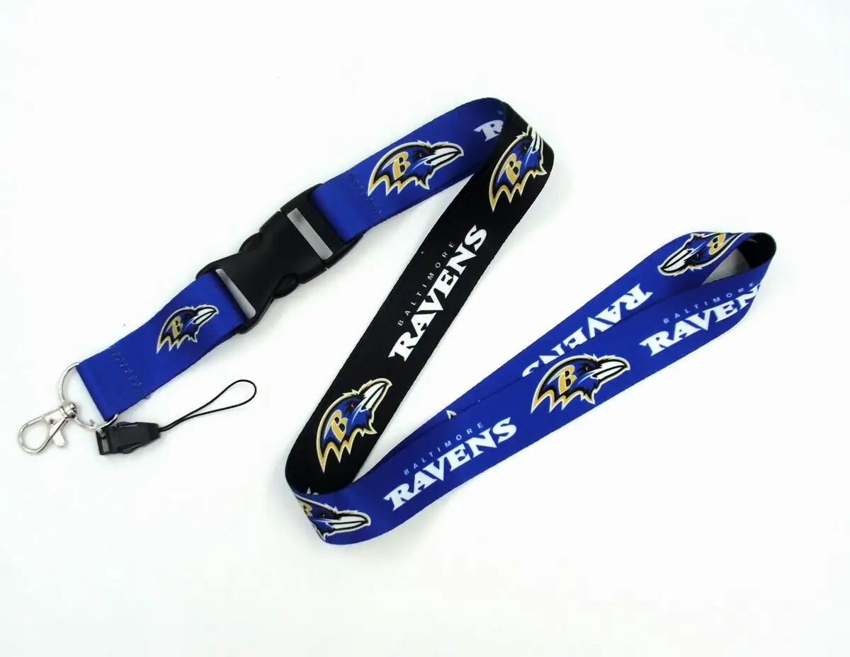 Baltimore Ravens Lanyard Voor Id-Badges Rijstijl Ontsnapping En Nfl Sleutelhanger Lanyard