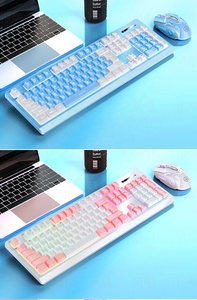 2025 KM01 inalámbrico iluminado recargable Gaming Keyboard Mouse Set Venta directa de fábrica USB conectado para uso de oficina y tabletas - Product Image 5