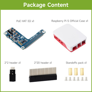 PoE HAT (G) Waveshare Power Over Ethernet HAT (G) 5V 5A Salida 802.3af en la red para Raspberry Pi 5 - Product Image 6