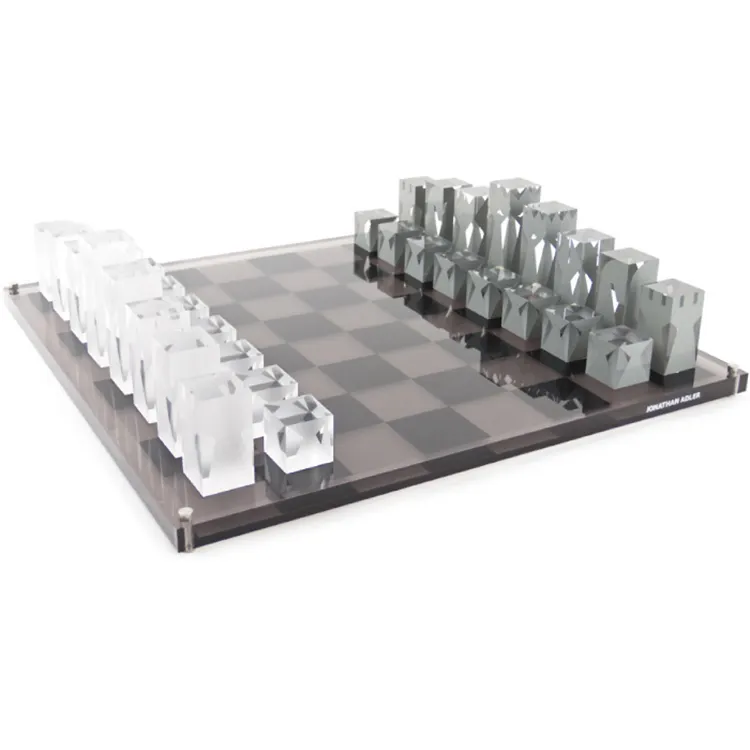 Handmade Mini Royal European Chess Set 32pcs Tic Tac Toe Consul Chess Pieces and Board Game for Adult and kids