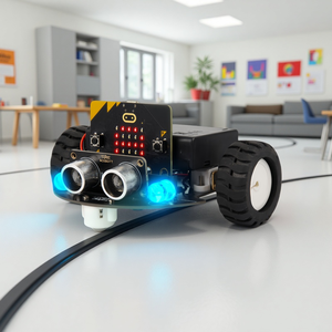 2WD Smart Robot Car Kit STEM AI Mini-Lernspiel zeug für Kinder Programmier bar mit für Arduino & Micro bit V2 Robotics Kits - Product Image 1