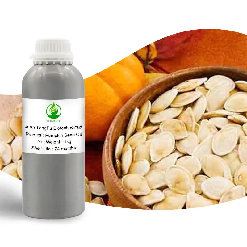 Fabbrica OEM spremuto a freddo estratto di piante di pomnkin biologico olio essenziale di semi di zucca puro per la cura del corpo della pelle