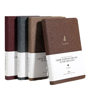 Cuaderno de tamaño A5/A6/B5 de gran venta con nuevo diseño, 112 hojas, cubierta de tela con logotipo personalizado para uso escolar, oficina y escritura