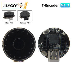 LILYGO T-Encoder ESP32 modulo Wireless RGB anello LED Encoder 8pin GPIO WiFi Bluetooth scheda di sviluppo di programmazione