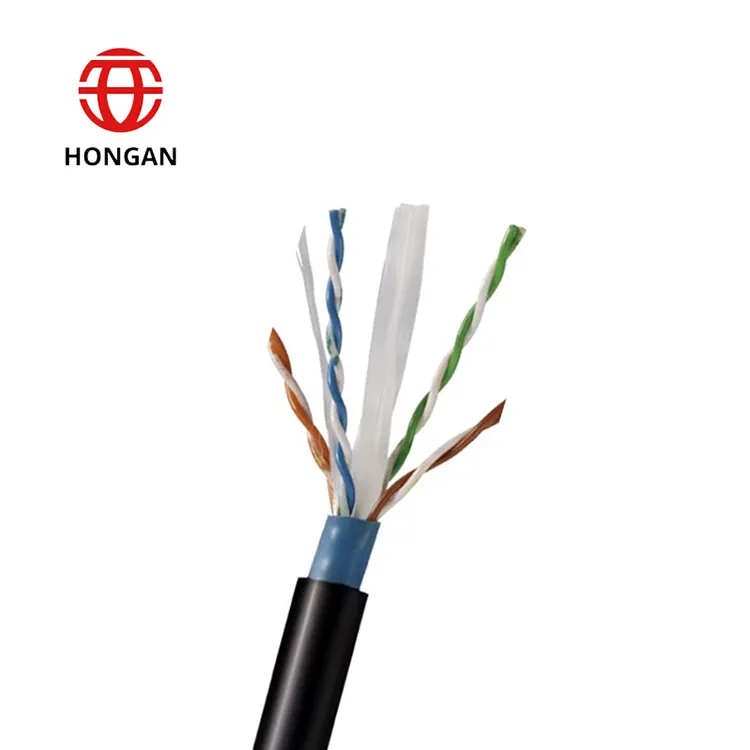 UTP STP SFTP cat5 cat5e cat6 cat 6 23AWG blindado 4 pares PVC LSZH jaqueta interior lan cabos de rede ethernet 305m caixa 1000ft