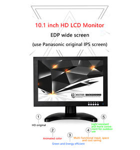 卸売10インチBNC CCTV液晶モニターHDR機能IPSパネルデスクトップアプリケーション用CCTVカメラシステム用 - Product Image 5