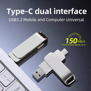 Transferencia de alta velocidad USB 3,2 64GB Memory Stick interfaz dual Tipo C Unidad flash USB para teléfono móvil y computadora