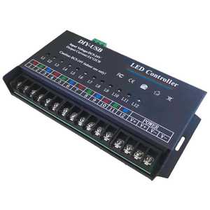 12CH DIY einzelne Farbe Streifen Pixel Modul Beleuchtung Dimmer Monochrom Bar Programmierung Controller DIY-USB LED-Controller DC5-24V