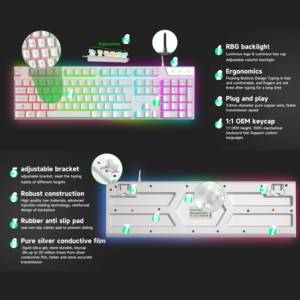 RGB Backlit Customizable Gaming <strong>Keyboards</strong> Featuring Language and Logo Options for <strong>Computer</strong> <strong>Use</strong>