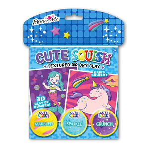 3D Cute Squish unicorn Mermaid Textured air Drying <strong>Clay</strong> 3 Colors <strong>Clay</strong> by Number 3 Design Sheets - Product Image 1