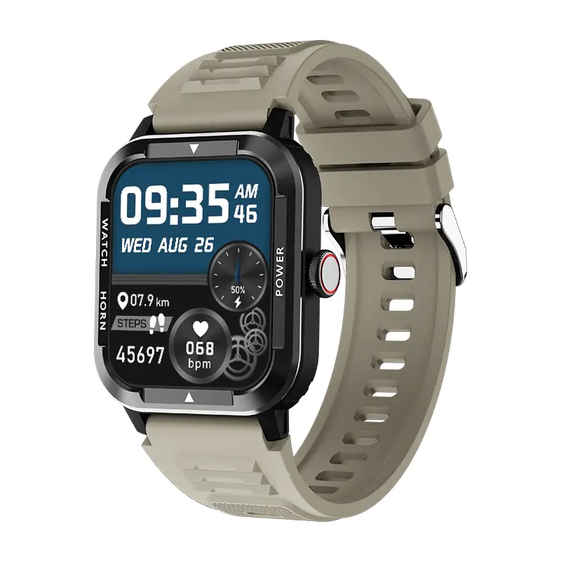 2024 Nuevo Smartwatch cuadrado a prueba de agua Ip67 Deportes Wearables para monitoreo de salud y mantenimiento de registros en la categoría de relojes inteligentes