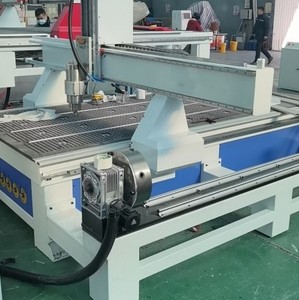 CE批准的4轴旋转木材数控刳刨机，带家具和家用真空工作台数控工作室和Mach3控制系统 - Product Image 5