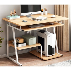 Nuevo Escritorio de computadora con estante en estación de trabajo multipropósito para oficina en casa y Escritorio de computadora con marco de metal - Product Image 2