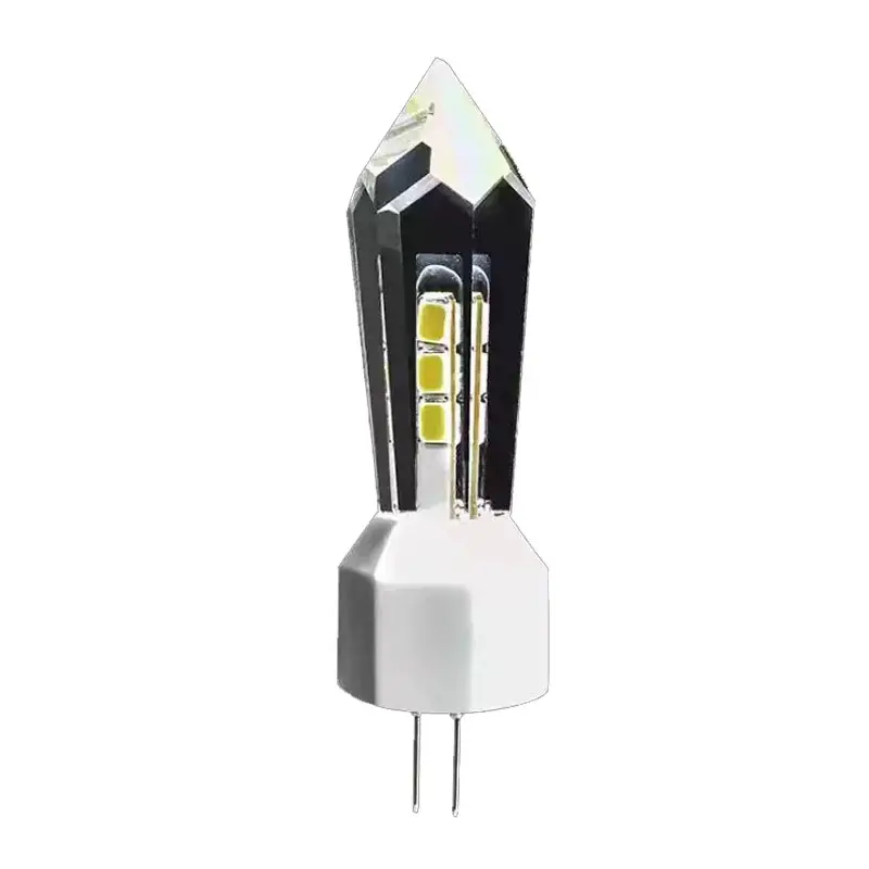 Rocket Tip G4 Crystal LED Bombilla 2W 220V 230V G4 Lámpara colgante