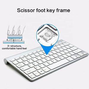 Venta caliente ordenador batería recargable inteligente 2,4G inalámbrico numérico Mini teclado para juegos a prueba de agua - Product Image 5