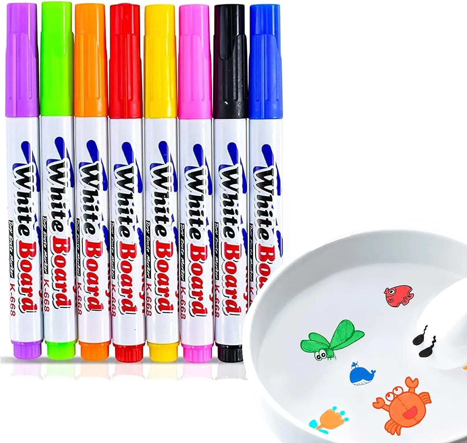 Magical Water Painting Pens for Kids, 12 Colors Magic Drawing Pen, Kiddies Create Magic Pen Floating Ink Drawings