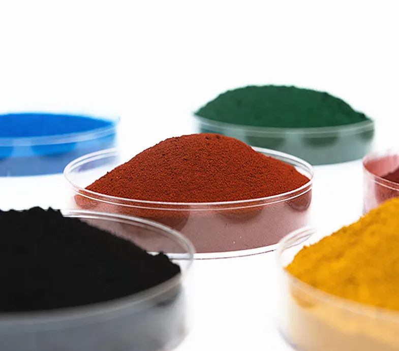 En iyi fiyat beton çimento Pigment demir oksit kırmızı/siyah/sarı inorganik Pigment