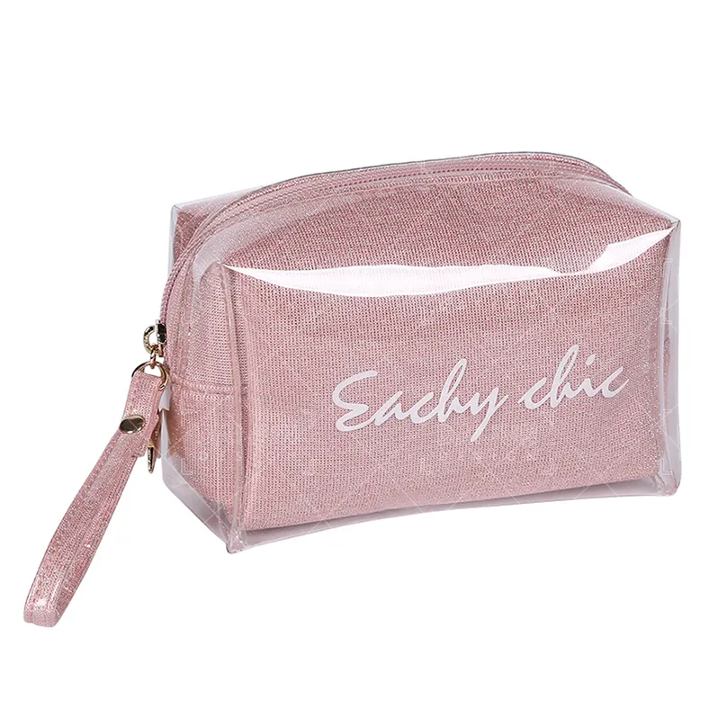 Luxury Lady Series Fashion Styling Hot Selling Professional Lip Makeup Organizer PVC Leather Cosmetic Pouch Toiletry Bag