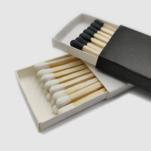 Advanced Black Cardboard <strong>Match</strong> Boxes Custom Text Pattern Birthday Party Companion Gift with Stick Shape Cheap Baking Matchboxes - Product Image 2